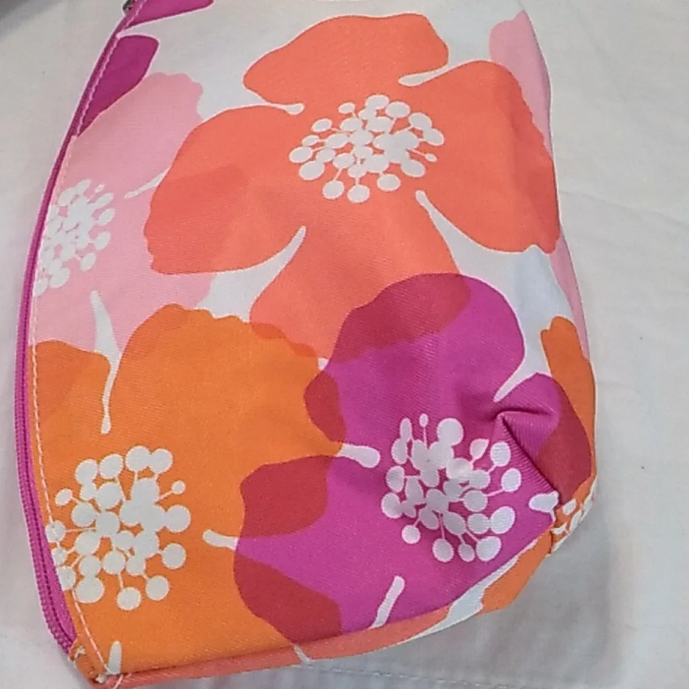Clinique Cosmetic Bags Bundle Of 4 Multicolor Floral Paisley Geometric Prints